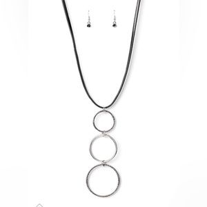 Silver circles 5pc jewelry set -paparazzi